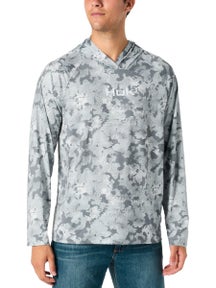 Huk Airweight KC Printed Hoodie Sharkskin