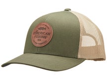 Aftco Lemonade Leather Trucker Hat Olive