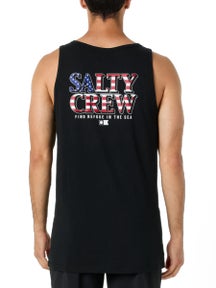 Salty Crew America Optic Tank Top Black