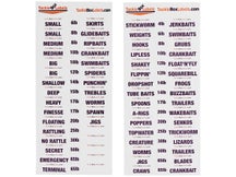 Bass Angler Magazine Tackle Box Labels