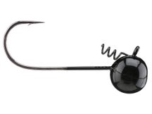 Big Bite Baits Mag Fin Twist Jig Head Black 1/2