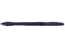Big Bite Baits Mag Worm Blue Fleck 6"