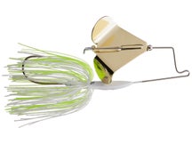 Buckeye Buzzerk Buzzbait Whi & Chart Gold Blade 1/8