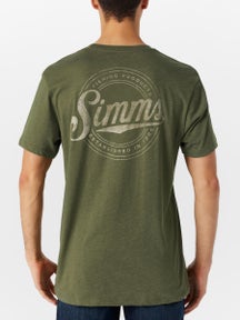 Simms Circle Lock Up Short Sleeve Shirt Military Hth