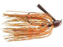 Chompers Pro Skirted Brush Jig Brown Orange Craw 1/4
