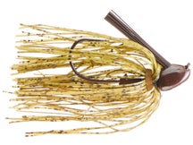 Chompers Pro Skirted Brush Jig Green Pumpkin 1/4
