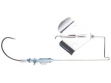 Defiant Naked Single Blade Buzzbait Blue Shad 3/4