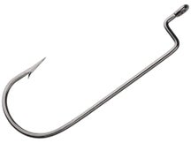 Eagle Claw Round Bend Worm Hook Black 6pk