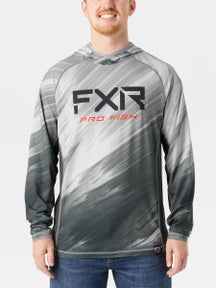 FXR Derby Air UPF Hoodie Grey Optic/Red