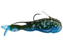 Googan Baits Scuddle Bug Green Pumpkin Blue 4"