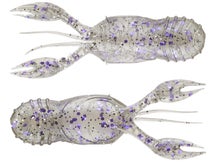 GLF Juvy Craw 2.5"  Smoke Clear Purple