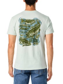 Aftco Habitat Short Sleeve Seafoam Heather