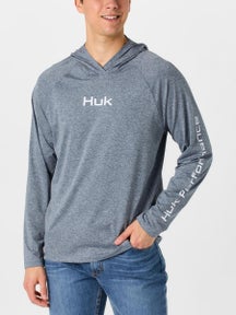 Huk Airweight Hoodie Stormy Blue Heather