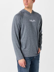 Huk Airweight Hoodie Stormy Blue Heather