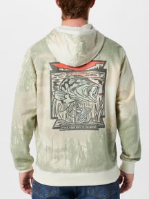 Huk Edisto Bass Hoodie Silver Birch