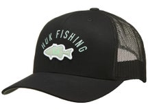 Huk Fish Stack Trucker Hat Black 