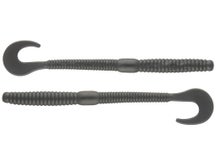 Head Hunter Curl Tail Worm Black 4"