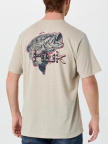 Huk KC Americana Short Sleeve Shirt River Rock Heathr