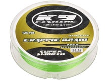 K9 Fishing Crappie Braid Neon Green