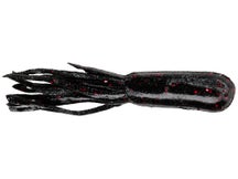 Lunkerhunt Spicy Tube Black Red Flk 4"