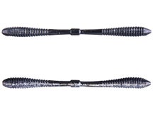 Lunkerhunt Versa Worm Black Back Silver Flk 5"