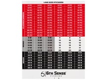 6th Sense Line Size Recall Decals