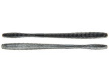 LIVETARGET Straight Tail Worm Black Silver 4.5"