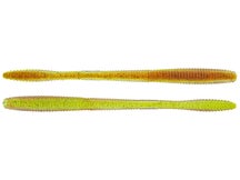 LIVETARGET Straight Tail Worm Chartreuse Brown 4.5