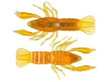 LIVETARGET Unrigged Craw Orange Green 2.8"