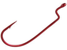 Owner Offset Wide Gap Red Worm Hooks