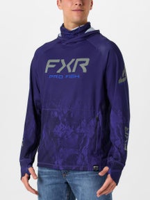 FXR Pro Air UPF Hoodie Deep Cobalt Undertow/Grey