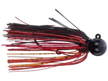 Tungsten Football Jig Dark Red Craw 3/4oz 4/0