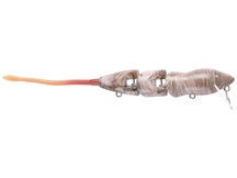 PB Rat 3 Piece Wakebait Bone Brown 7"