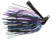 Santone Siwash Swim Jig Black Blue Purple 5/16
