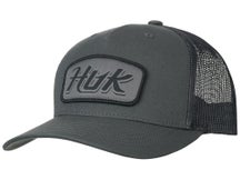 Huk Script Patch Trucker Hat Dark Shadow