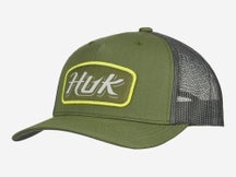Huk Script Patch Trucker Hat Moss
