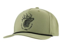 Sitka Elk Sketch 5 Panel Snapback Hat Dark Grn Sage 