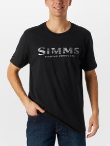 Simms Shroud Fill Logo Short Sleeve Shirt Black