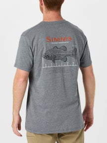 Simms Bass Ruler Short Sleeve Shirt Athletic Heather