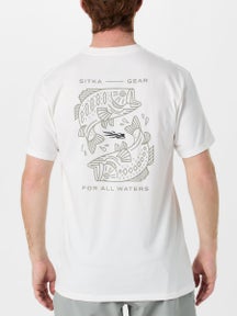 Sitka Target Short Sleeve Shirt Ivory Bass