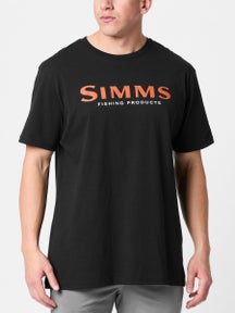 Simms Logo Short Sleeve Shirt Jet Black