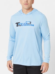 Tackle Warehouse Stacked Sun Hoodie Light Blue