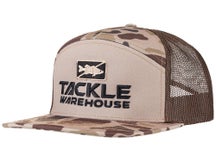 Tackle Warehouse 7 Panel Trucker Hat Bark/Duck Camo/Brn