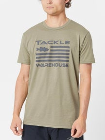 Tackle Warehouse Fish Flag Short Sleeve Shirt Light Olv