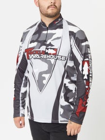 Tackle Warehouse Snow Camo Long Sleeve Zippered Jersey