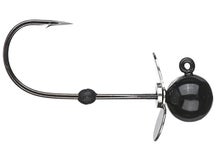 Vike Tungsten Propeller Ball Jig Head Black