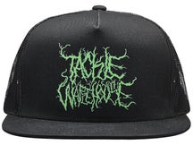 Tackle Warehouse Wicked 5-Panel Trucker Hat Black/Grn