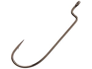 Gamakatsu O'Shaughnessy Bend Offset Worm Hook Bronze - Tackle Warehouse