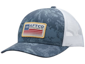 Aftco Crossbar Trucker Hat Naval Storm Camo