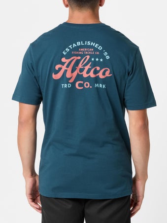 Aftco Wordmark Short Sleeve Pocket Shirt Naval